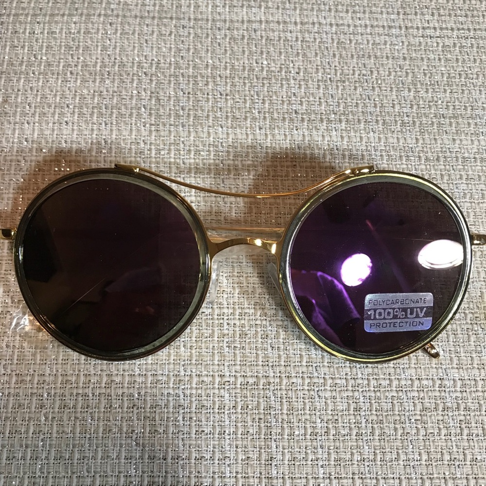 Round Retro Sunglasses - Picture 4 of 8